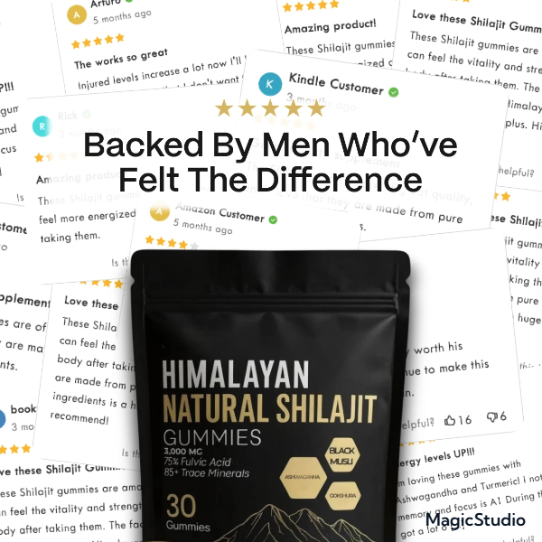 Himalayan Shilajit Gummies – Natural Energy, Stamina & Vitality Boost