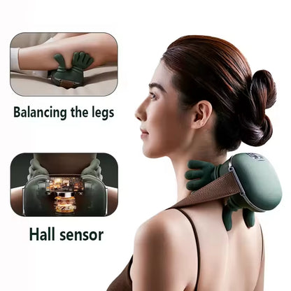 SMART NECK & SHOULDER MASSAGER WITH HEAT THERAPY – PERFECT GIFT FOR RELAXATION