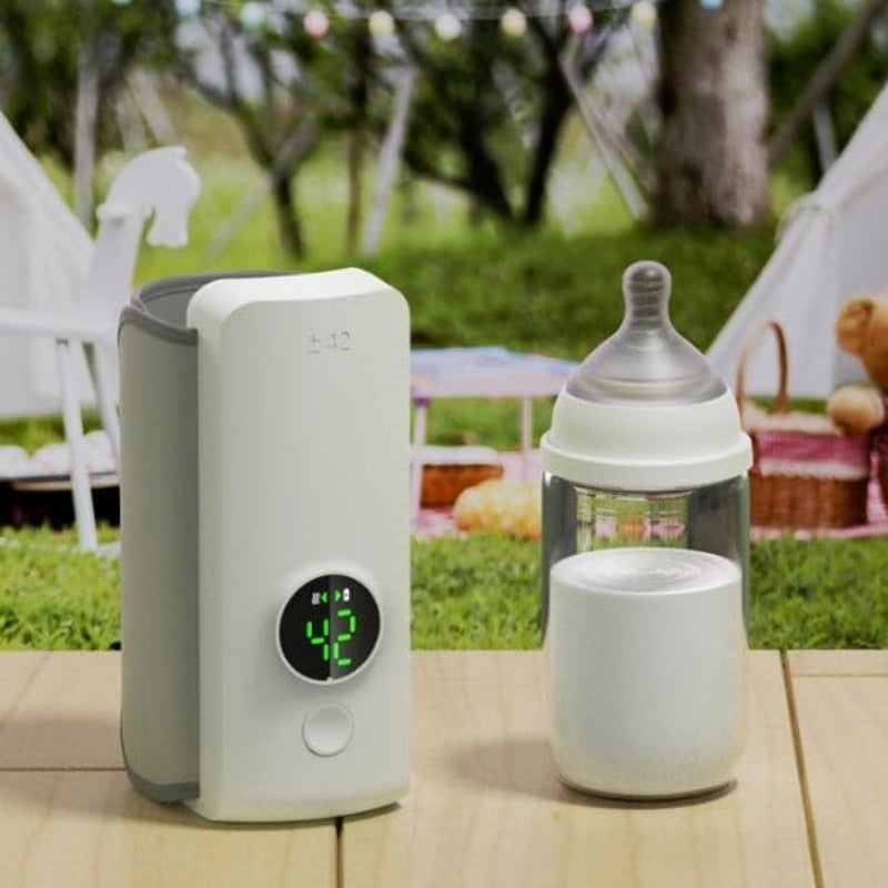 SipWarm™ Portable Baby Bottle Warmer – Wireless, USB Rechargeable, Constant Temperature