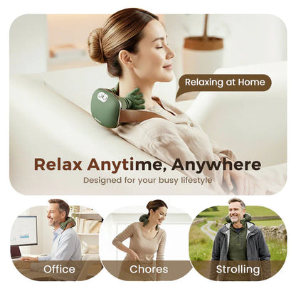 SMART NECK & SHOULDER MASSAGER WITH HEAT THERAPY – PERFECT GIFT FOR RELAXATION