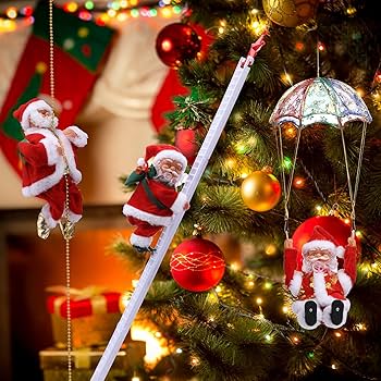 🎅 Santa’s Magical Ladder – Watch Him Climb to Deliver Joy!