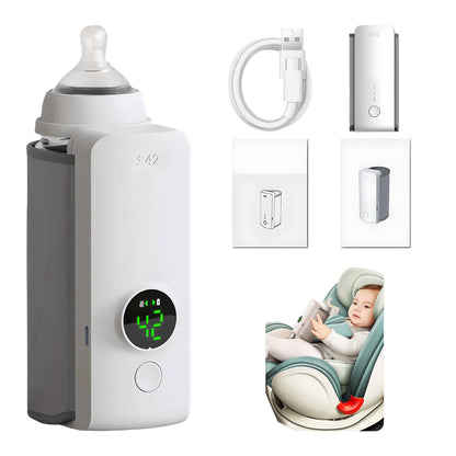 SipWarm™ Portable Baby Bottle Warmer – Wireless, USB Rechargeable, Constant Temperature