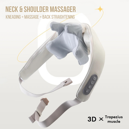 SMART NECK & SHOULDER MASSAGER WITH HEAT THERAPY – PERFECT GIFT FOR RELAXATION