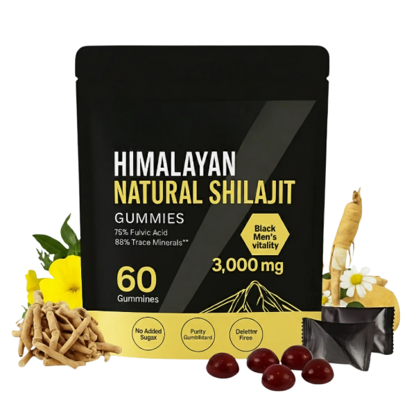Himalayan Shilajit Gummies – Natural Energy, Stamina & Vitality Boost