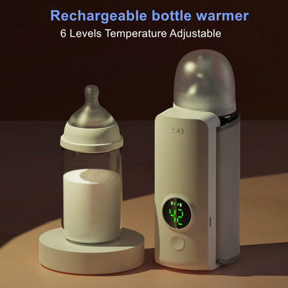SipWarm™ Portable Baby Bottle Warmer – Wireless, USB Rechargeable, Constant Temperature
