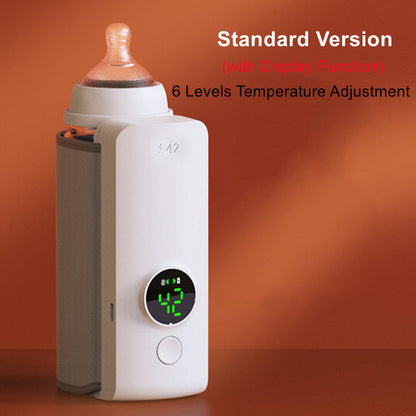 SipWarm™ Portable Baby Bottle Warmer – Wireless, USB Rechargeable, Constant Temperature